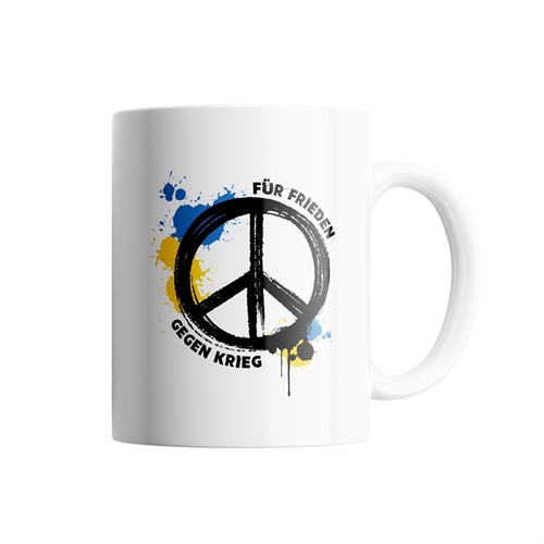 Ukraine - Für Frieden gegen Krieg, Tasse
